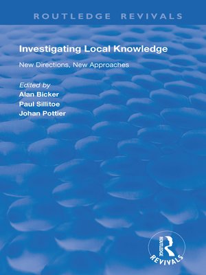 cover image of Investigating Local Knowledge